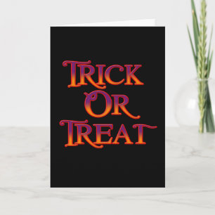 Trick oder Treat Karte