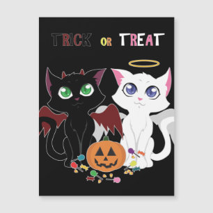 Trick oder Treat Kittens Magnetkarte