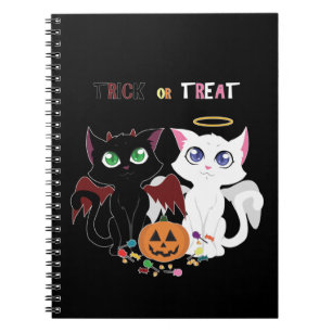 Trick oder Treat Kittens Notizblock