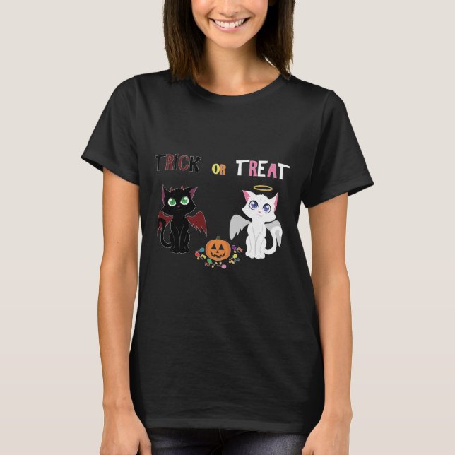 Trick oder Treat Kittens T-Shirt (Vorderseite)