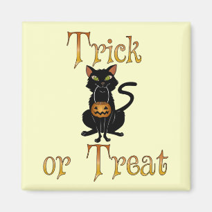 Trick oder Treat Kitty Magnet