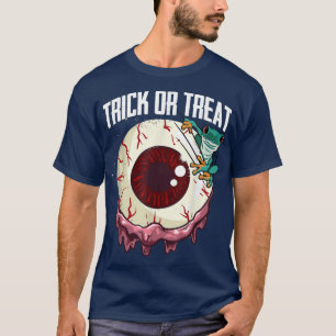 Trick oder Treat Lazy Halloween Kostüm Beängstigen T-Shirt