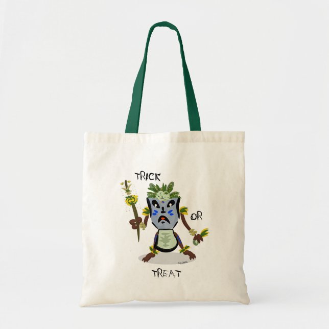 Trick oder Treat Masked Native Bag Tragetasche (Vorne)