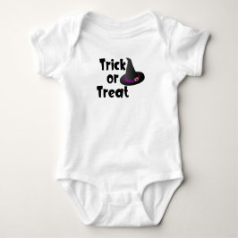 Trick oder Treat (mit Hexen-Hut) Baby Strampler