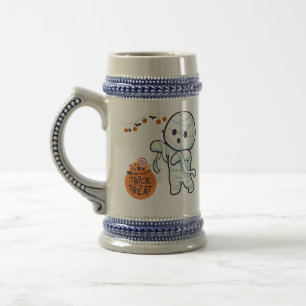 Trick oder Treat Mummy Halloween Candy Fun Kids Bierglas