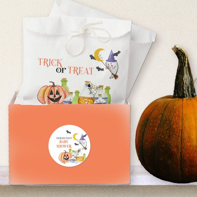 Trick oder Treat Niedlich Ghost Pumpkin and Magic  Geschenktütchen (Trick or Treat bags for halloween visitors, baby shower favors etc)