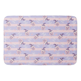 Trick oder Treat Niedlich Ghost , Pumpkins und Str Badematte