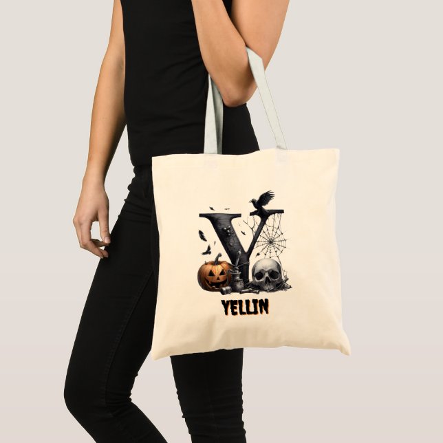 Trick oder Treat Niedliche Halloween-Süßigkeitster Tragetasche (Vorderseite (Produkt))