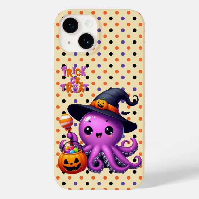 Trick oder Treat Octopus Halloween Case-Mate iPhone Hülle (Rückseite)
