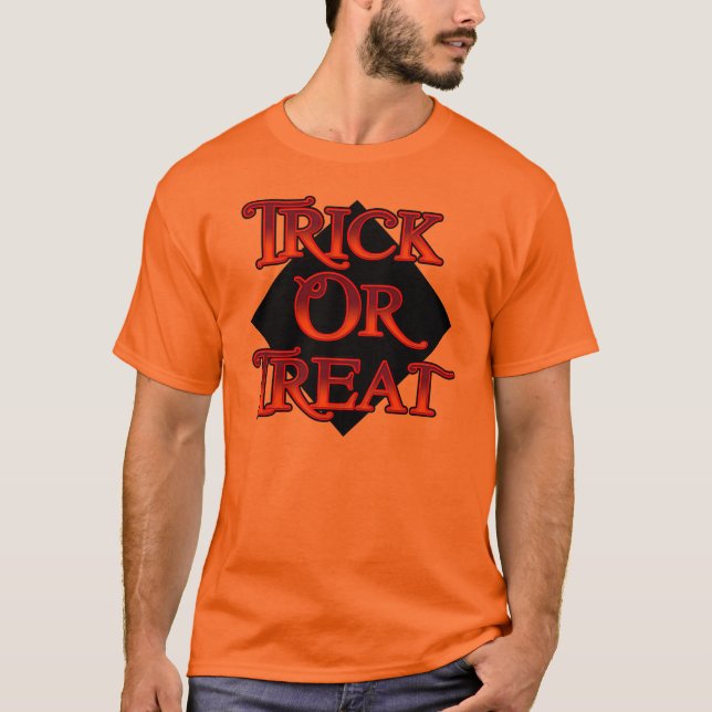 Trick oder Treat Orange T Shirt (Vorderseite)