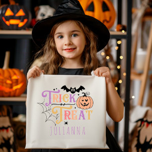 Trick oder Treat Personalisierte Halloween-Bonbtas