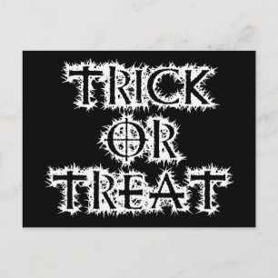 Trick oder Treat Postkarte