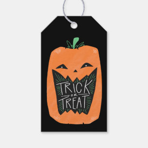 Trick oder Treat Pumpkin Halloween-Party Bevorzugu Geschenkanhänger