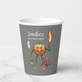 Trick oder Treat Pumpkin Pappbecher