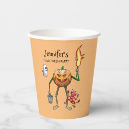 Trick oder Treat Pumpkin Pappbecher