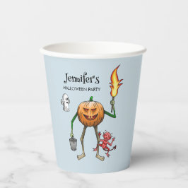 Trick oder Treat Pumpkin Pappbecher