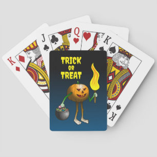 Trick oder Treat Pumpkin Spielkarten