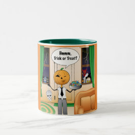 Trick oder Treat Pumpkin Vater Zweifarbige Tasse