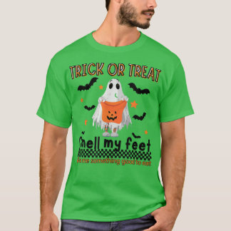 Trick oder Treat riechen meine Füße Niedlichen Gei T-Shirt