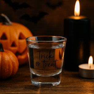 Trick oder Treat Shot Glass Happy Halloween Part Schnapsglas