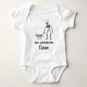 Trick oder Treat Skeleton Halloween Familie Matchi Baby Strampler