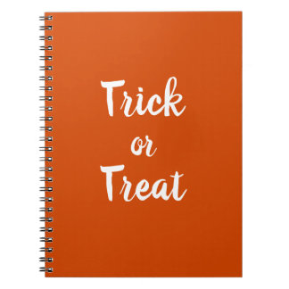 Trick oder Treat Spiral Foto Notebook Notizblock