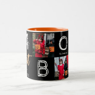 Trick oder Treat   Spooky Halloween Family Foto Zweifarbige Tasse