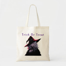 Trick oder Treat Spooky Halloween Hexe Tragetasche