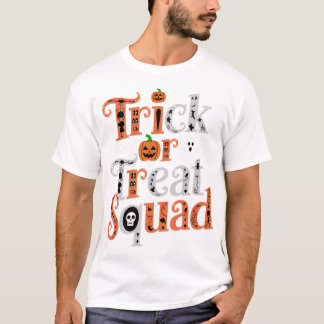 Trick oder Treat Squad Halloween Shirt - Spooky Ni