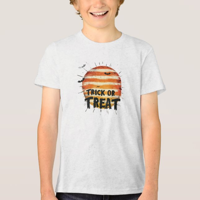 Trick oder Treat Sunset Halloween T - Shirt (Vorderseite)