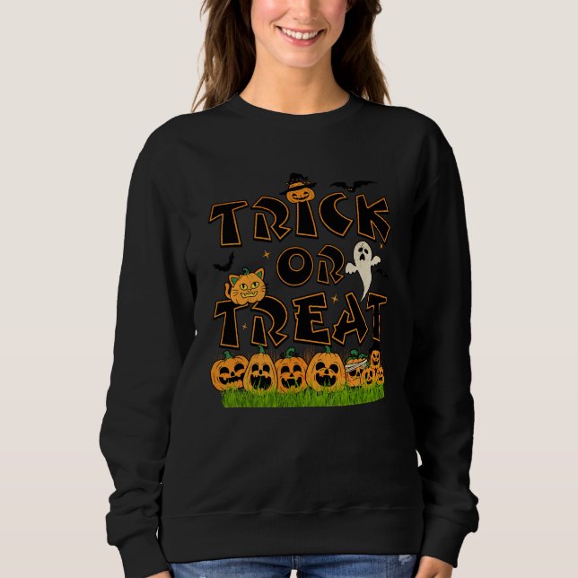 Trick oder Treat Sweatshirt (Vorderseite)