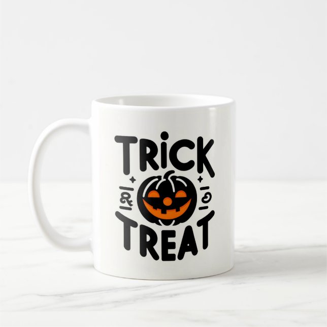 Trick oder Treat-Tasse Kaffeetasse (Links)