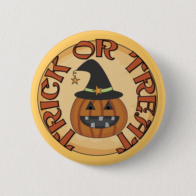 Trick oder Treat Tshirts und Geschenke Button (Vorderseite)