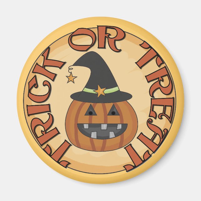 Trick oder Treat Tshirts und Geschenke Magnet (Vorne)