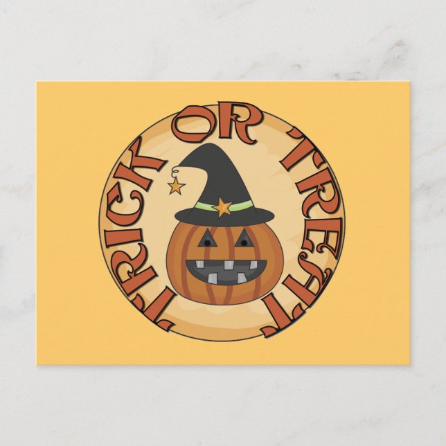 Trick oder Treat Tshirts und Geschenke Postkarte (Vorderseite)
