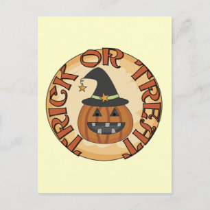 Trick oder Treat Tshirts und Geschenke Postkarte