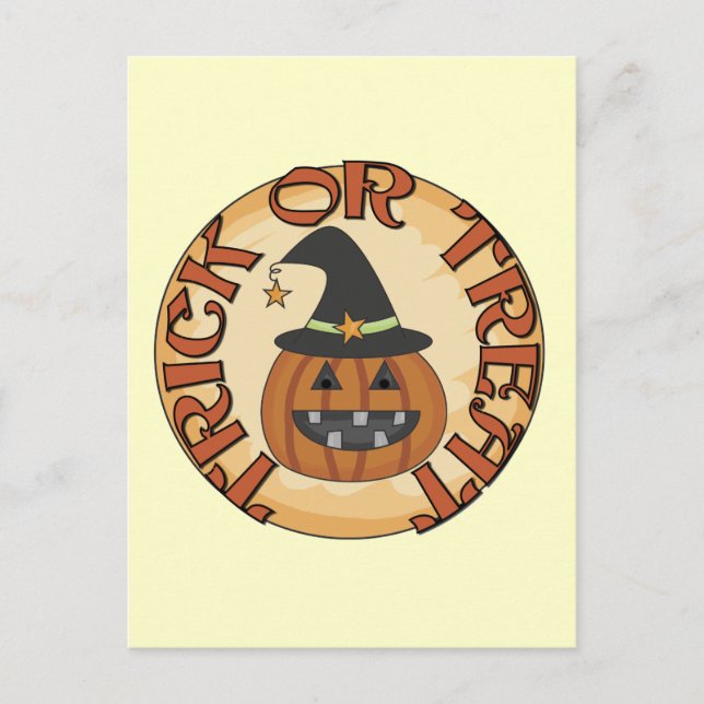 Trick oder Treat Tshirts und Geschenke Postkarte (Vorderseite)