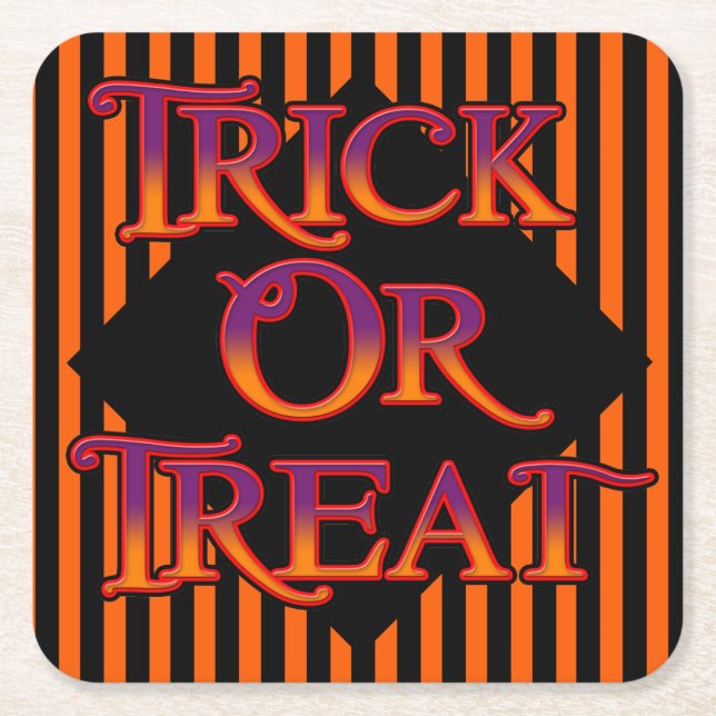 Trick oder Treat Untersetzer (Vorderseite)