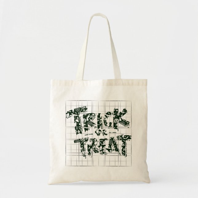 Trick oder Treat.w Tragetasche (Vorne)