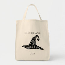 Trick oder Treat Witch's Hat Bag - Personalisieren