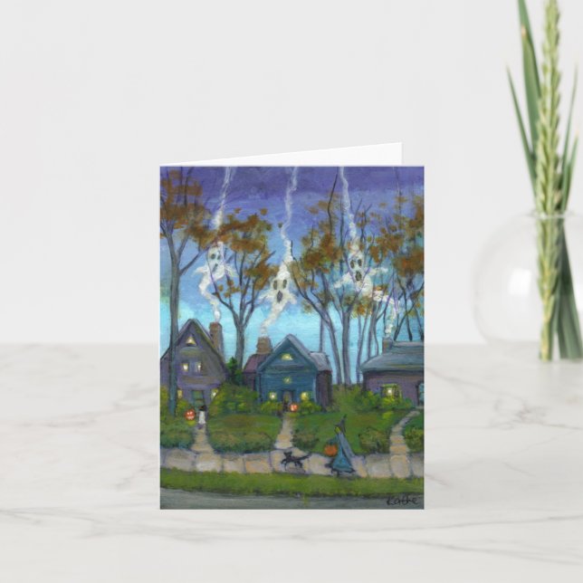 Trick- oder Treatekarte Karte (Vorderseite)