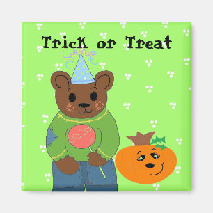 Trick oder Treater Bear Magnet