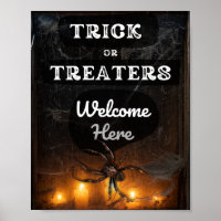 Trick oder Treaters Willkommen hier Spooky Hallowe