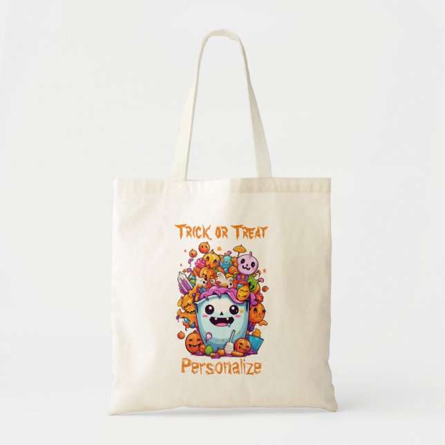 Trick oder Treatment Personal Tote Bag Tragetasche (Vorne)