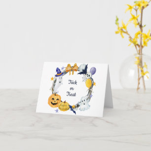 Trick oder Treten Wasserfarben Pumpkin & Ghosts Wr Karte