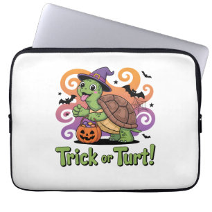 Trick oder Turt Funny Turtle Halloween Laptopschutzhülle