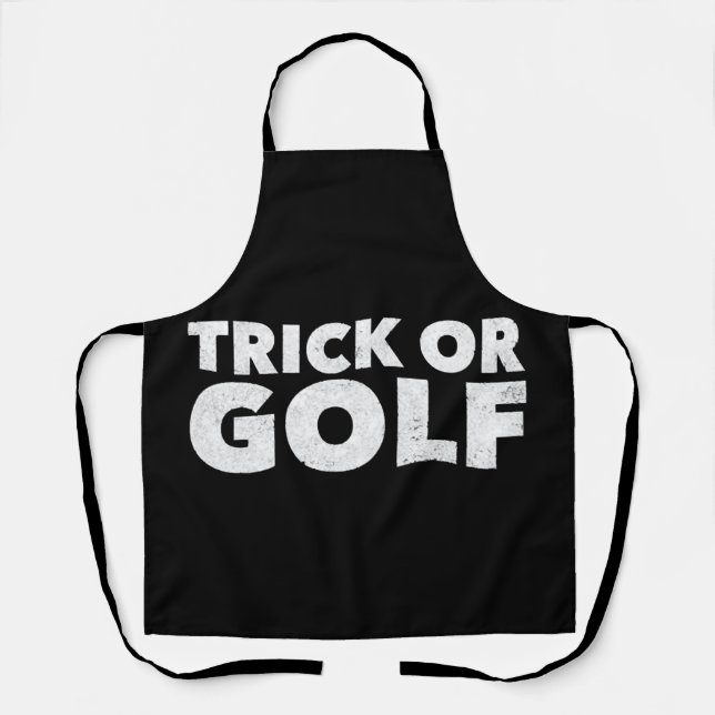 Trick Or Golf Funny Halloween Schürze (Vorderseite)