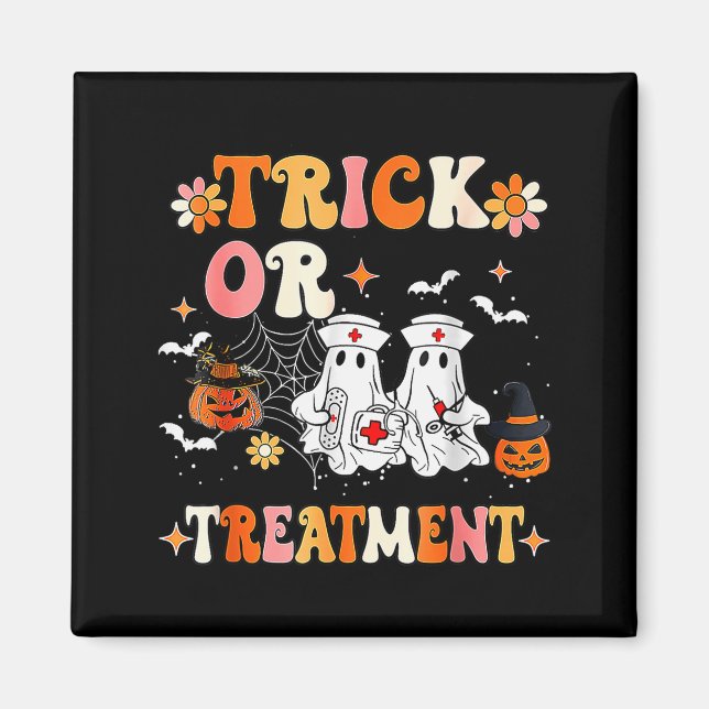 Trick Or Halloween Radiation Oncology Rad Therapy  Magnet (Vorne)