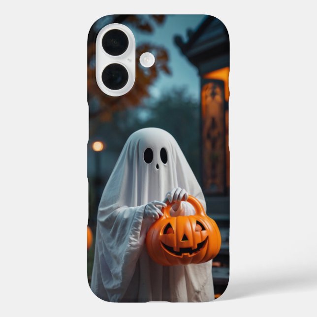 Trick-or-Leckerei-Ghost Case-Mate iPhone Hülle (Rückseite)