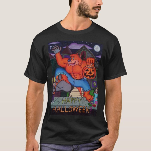 Trick-or-Leckerei Werewolf-T - Shirt (Vorderseite)